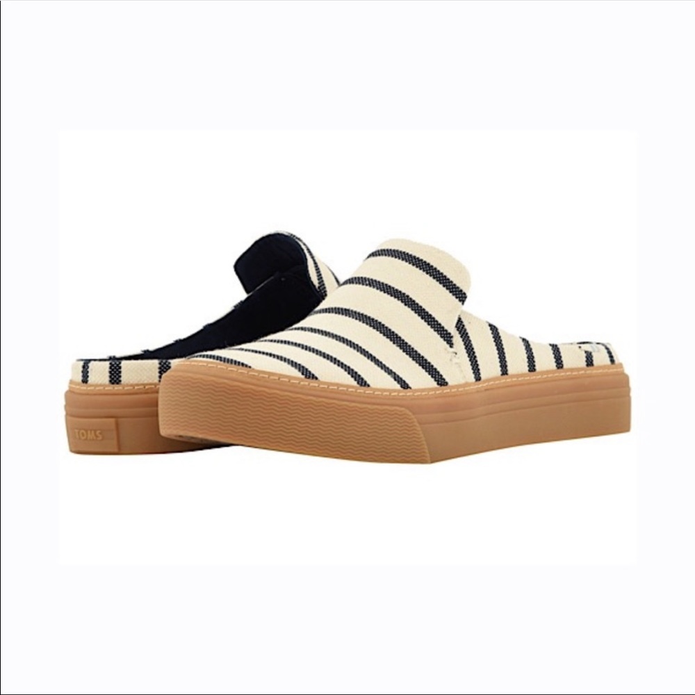TOMS Riviera Striped Sunrise Mules
